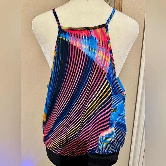 Hello Miss Multi Color Bodysuit! Size Large Made is the US NWOT - Picture 3 of 9